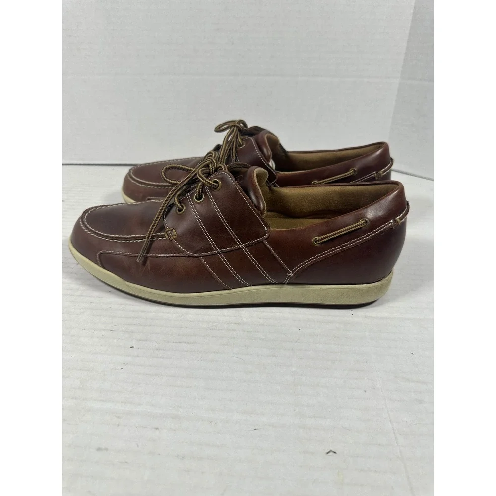 FootJoy Contour Casual Brown Leather Spikeless Golf Shoes Mens 11.5 M‎ 54332